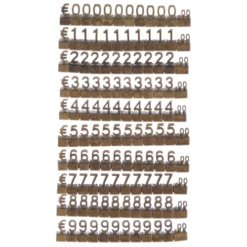 ROMISBABA 10 Sets Metall Tag Block Show Rack Schmuck Display Würfel Block Display Tags Schmuck Würfel Preisschild Ständer Block Display Tafeln Zinklegierung von ROMISBABA