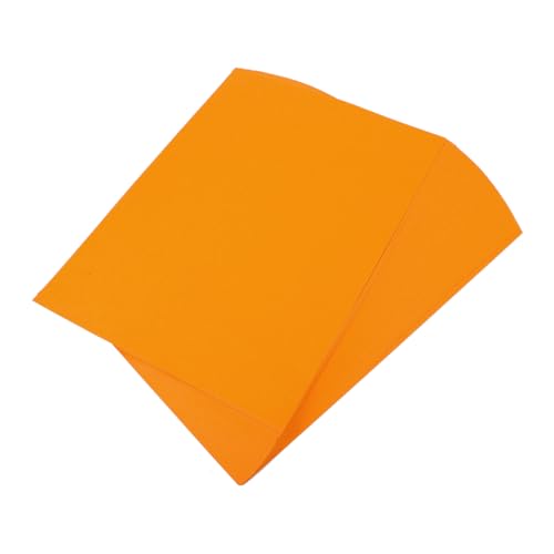 ROMISBABA 100 Blatt Farbdruckpapier Papierstreifen Helles Farbpapier Papierhandwerk Kartonpapier Pastellpapier Papier Bemalen Buntes Faltpapier Kit Zur Papierherstellung Bastelpapier Orange von ROMISBABA