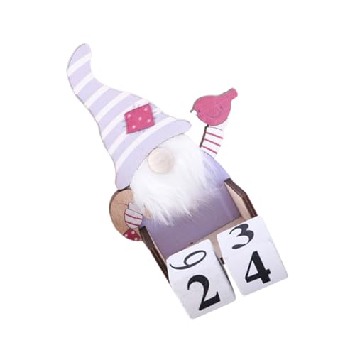 ROMISBABA 1Stk Weihnachtskalender Weihnachten Adventskalender 24 Tage Adventskalender Adornos para mesa de immerwährender kalender immerwährende kalender Tischkalender Kalender aus Holz von ROMISBABA