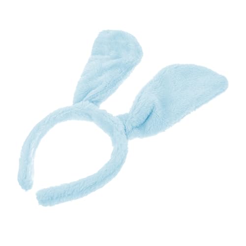 ROMISBABA 1stk Stirnband Mit Tierohren Haare Für Frauen Gefälligkeiten Plüsch-tier-stirnband Stirnband Mit Clips Welpenohren Plüsch-tier-stirnbänder Ornament Zarter Haarreif Blue Plüschstoff von ROMISBABA