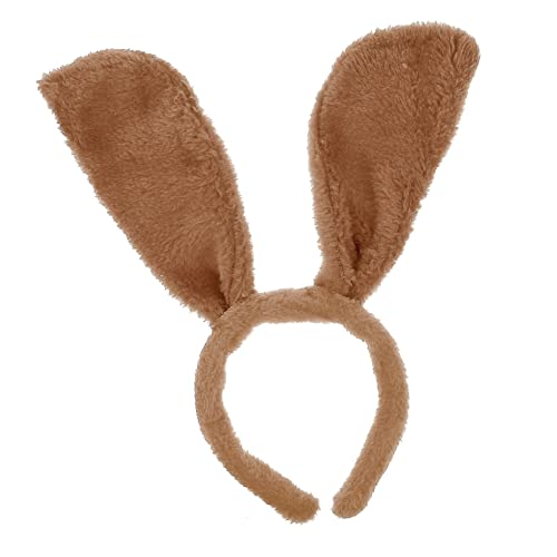 ROMISBABA 1stk Stirnband Mit Tierohren Stirnbänder Für Lockiges Haar Hundeohr Kostüm Kopfbedeckung Mausohren Kostüm Cosplay Hundekopfschmuck Stirnbänder Für Damen Lärm Fell Plüschstoff Brown von ROMISBABA