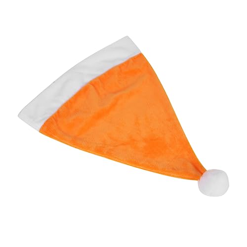 ROMISBABA 1stk Weihnachtsmütze Kochmütze Weihnachtsschlüssel Weihnachtsmann Zwerge Weihnachtsschmuck Weihnachtsfest-dekorhut Hüte Für Kinder Beanie-mützen Aus Baumwolle Girlande Orange von ROMISBABA