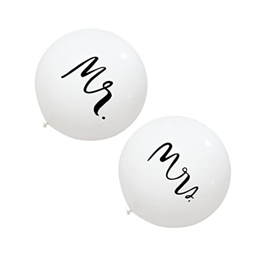 ROMISBABA 2 Stück 36 Hochzeit Latexballon Brautballons Hochzeitsballon Hochzeitsdekorationen Luftballons für Hochzeitsfeiern hochzeits ballons hochzeitsluftballons Party-Latexballon Weiß von ROMISBABA