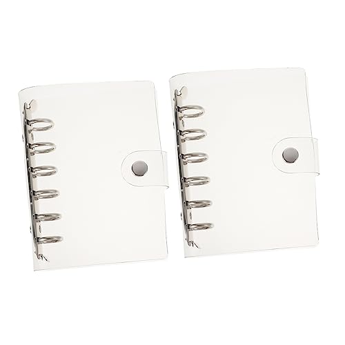 ROMISBABA 2 Stück 6 Handbuchkoffer Binder Zeitschriftendeckel Ordnerdeckel Mit 6 Löchern Persönliche Organizer-abdeckung Notebook-schutz Ordner Mit Losen Blättern Planerordner 6 Loch Pvc von ROMISBABA