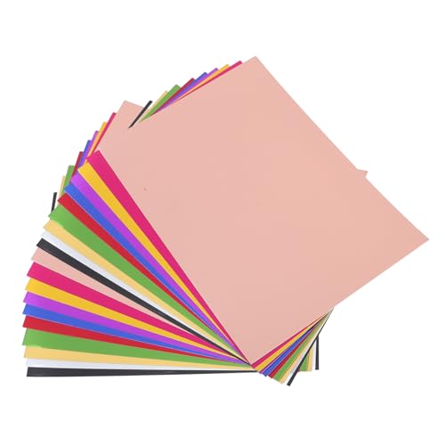 ROMISBABA 20 Blatt Farbiges Dekopapier Kartonpapier Farbiges Papier DIY Material Farbiges Bastelpapier Metallisches Papier DIY Bastelpapier Farbiges Bastelpapier Bastelpapier von ROMISBABA