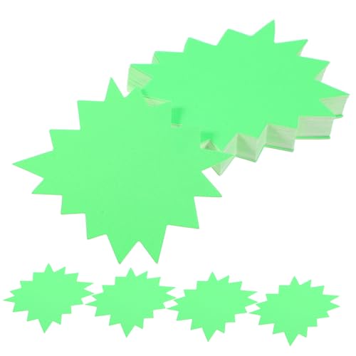 ROMISBABA 250 Stk Schild Etiketten Für Aufkleber Etiketten Explosionspreisschilder Preisaufkleber Für Den Einzelhandel Leeres Preisschild Papier Light Green von ROMISBABA