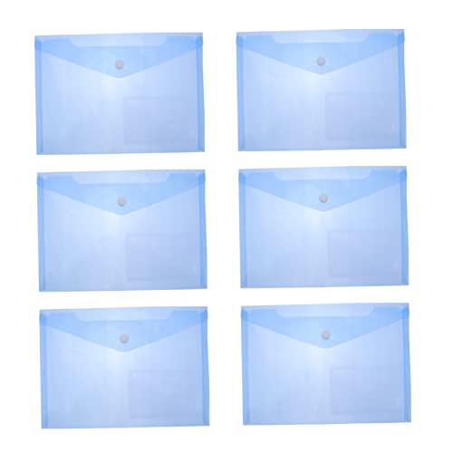 ROMISBABA 30St transparente Aktentasche Klarsichtbeutel Tasche mit Druckknopf klare Ordner Papier aufbewahrungssack storage pockets Aktentasche mit Schnalle Aktenaufbewahrungstaschen pp Blue von ROMISBABA