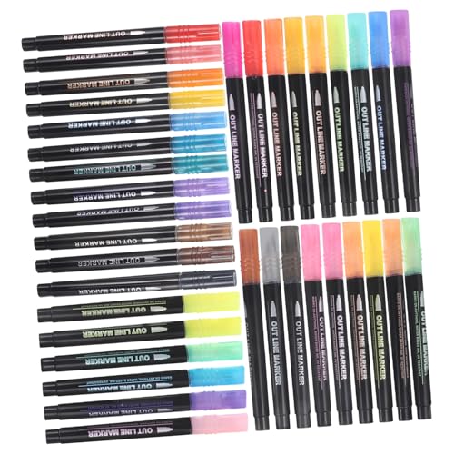 ROMISBABA 36St Stift schreibkladde leuchtmarker tintenschreiber Schreibwaren glitter pens Pastell-Textmarker Glitzermarker fluoreszierender Textmarker schicke Marker Farbmarker Acryl von ROMISBABA