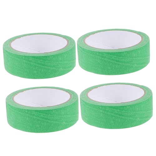 ROMISBABA 4 Rollen Abdeckband Bastelbänder Beschriftungsband Zeichenband Farbband Malerband aufkleberpapier seidenband schienbeinschoner tape Kunstband selbstgemachtes abklebeband Green von ROMISBABA