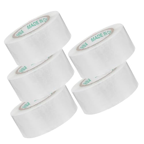 ROMISBABA 5 Rollen Transparentes Verpackungsband Etikett ziehen um Mailing durchsichtiges paketklebeband Transparente Verpackungsklebeband Klebeband zum Verpacken Hochleistungs-Packband bopp von ROMISBABA