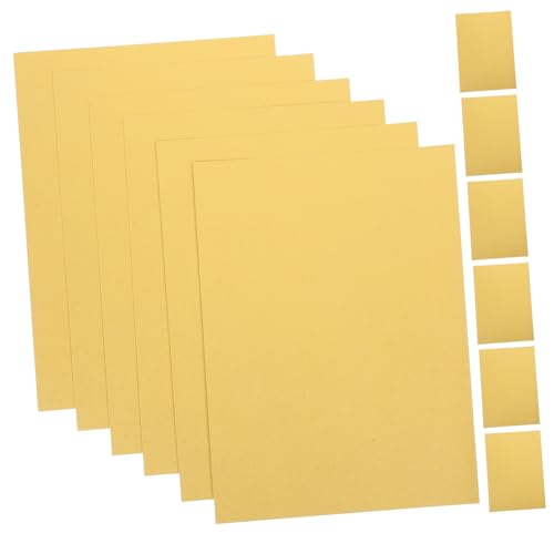 ROMISBABA 50 Blatt Albumkarton letter paper kreativpapier wickelpapier durchdruckpapier verpackungspapier Pergament Seidenpapier druckbar dickes Druckerpapier goldenes Druckerpapier von ROMISBABA