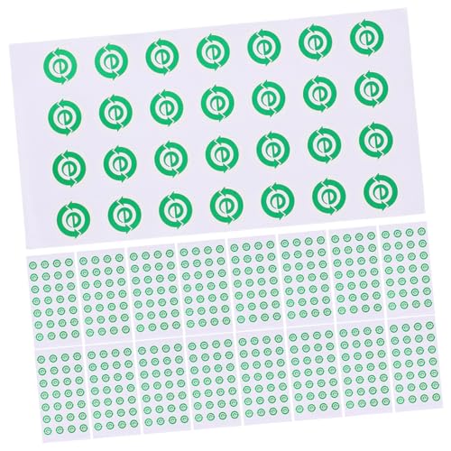 ROMISBABA 500 Stück Aufkleber Recyceln E-aufkleber-etiketten Aufkleber Für Elektronische Recycling-behälter-etikett Elektronischer Recyclingaufkleber Recycling-aufkleber Papier von ROMISBABA