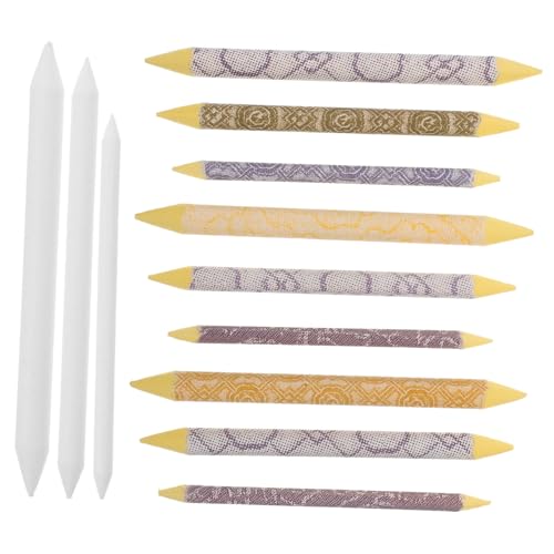 ROMISBABA 6 Sätze Malstift Werkzeug zum Mischen von Skizzen Pfanne Pastelle Zeichenwerkzeug creative set colored pencils Radiergummis, Mischstäbchen Mischwerkzeuge zum Zeichnen Papier von ROMISBABA