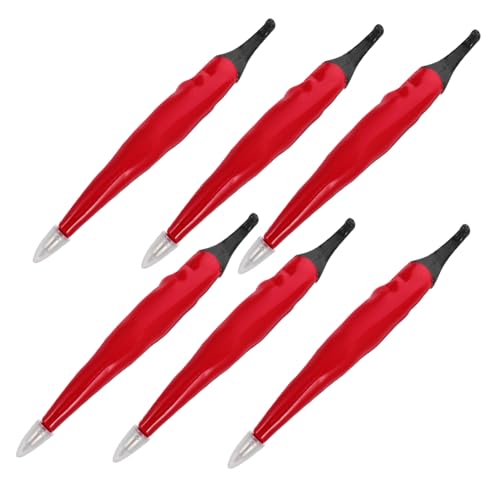 ROMISBABA 6St Chili-Kugelschreiber Neuheit-Stifte Stifte für Kinder Tablet-Stift Eingabestift büro materialien ballpoint pen Festival-Kugelschreiber einzigartige Gemüsestifte Plastik rot von ROMISBABA