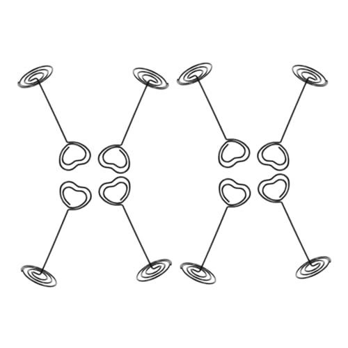 ROMISBABA 8St Sternförmiger Tischkartenhalter Kredit Kinderwagen Inhaber Kartenständer Veranstalter Tischnummernhalter bürodeko - Hochzeitsdekoration Foto-Display-Clip Fotohalter Stahldraht von ROMISBABA