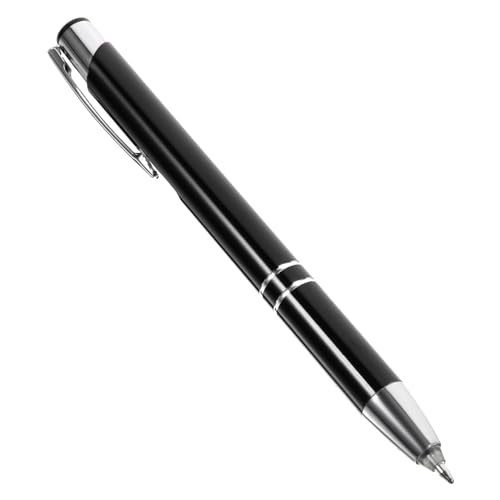 ROMISBABA Beleuchteter Kugelschreiber Perlenstifte Lampe Stift mit Stylus Stifte feine Spitze goldener Stift glow pen stylus stift touchpen LED-Metallstifte Stifte für Touchscreen Abs Black von ROMISBABA