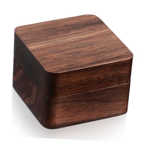 ROMISBABA Box Box Schmuckschatulle Der Ring Schmuckständer Ring Organizer Verlobungsringhalter Ringetui Ohrringe Halter Verlobungsringboxen Eheringhalter Aus Holz von ROMISBABA