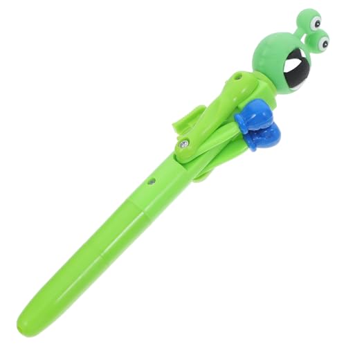 ROMISBABA Frosch-Boxstift Cartoon-Stift lustiges Schreibgerät Frosch-Schreibstift Neuheit Kugelschreiber Schlagstift Tier-Boxstifte Glatt schreibender Kugelschreiber Plastik Green von ROMISBABA