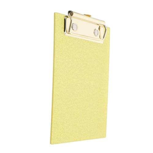 ROMISBABA Glitzer-schreibblockhalter -zwischenablage Mini-klemmbretter Süße Klemmbretter Für Frauen Süßes Klemmbrett Notizbuch Binder Zwischenablage Krankenpflege Yellow Acryl von ROMISBABA