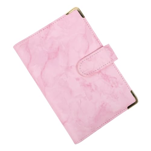 ROMISBABA Hülle Für Loseblatt-notizen Küchenetiketten Bindemittel Notizbücher Bürobedarf Aufkleberpapier Taschennotizbuch Budgetplaner Leerer Aufkleber Scrapbook-cover Rosa Rostfreier Stahl von ROMISBABA