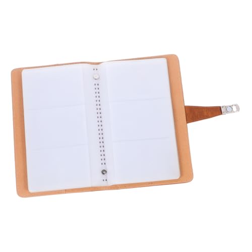 ROMISBABA Kartenorganisator Halter Kartenordner Kartenalbum Für Karten Albumhüllen Für Karten Kartenschutzalbum Plastikkartenalbum Karten-album Sammelkartenbuch Kartenbinder Pvc Light Brown von ROMISBABA