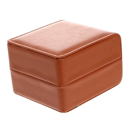 ROMISBABA Kasten Schmuckschatulle ansehen Reise Schmuck Uhrenetui für Laden storage boxes aufbwahrungs-box stauboxen Halskette reise schmuckkästchen Pu-Uhrengehäuse Brown von ROMISBABA