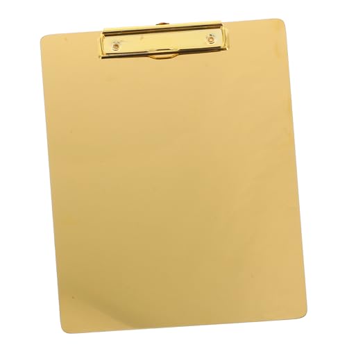 ROMISBABA Papierhalter Klemmbrett write board büroartikel office supplies büro accessoires Whiteboards für Wände Zwischenablageordner Planke klemmmarkise A4-Klemmbrett Schreibtafel Golden von ROMISBABA