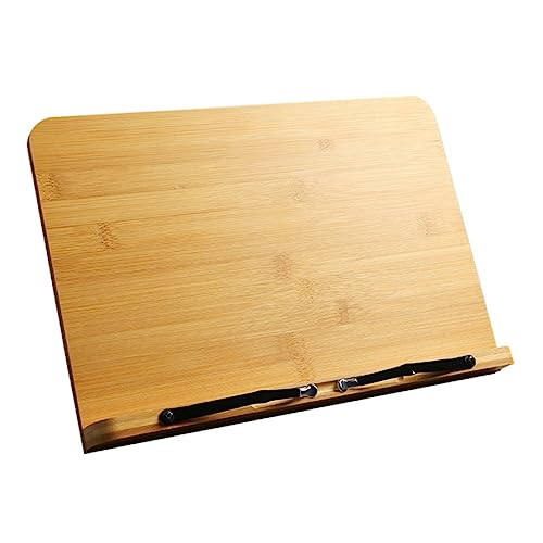 ROMISBABA Staffelei bücherregal Bücherständer bookshelf Holzleseständer buchattrappe Halterung für Tablet-Ständer Tischständer Desktop-Zeichenbrett Desktop-Buchständer hölzern Yellow von ROMISBABA