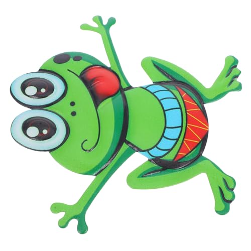 ROMISBABA Wandbehang Aus Eisenfrosch Froschfiguren Für Draußen Froschgarten Falsche Frösche Hängende Froschskulptur Frosch-stift Metallkunst Frosch Wanddekoration Frösche Skulptur Green von ROMISBABA