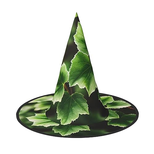 ROMuka Ivy Blossoms Baum Halloween Full Hat Party Girl Breite Krempe Faltbarer Spitzhut Party Kostüm Cosplay von ROMuka