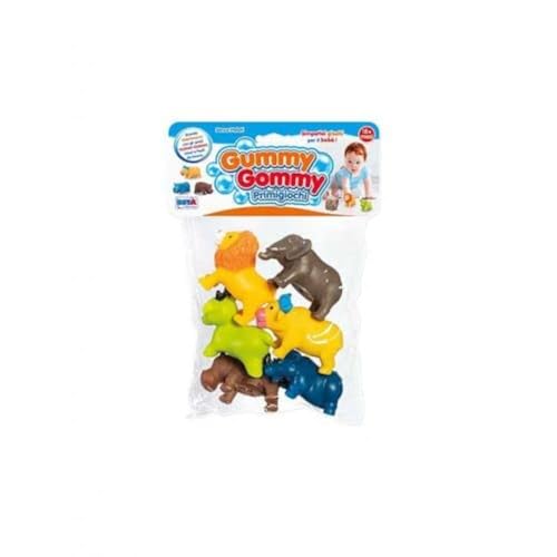 RONCHI SUPERTOYS SRL Gummy Gommy 6 ANIMALI 11095 Tiere, bunt, Small von RONCHI SUPERTOYS SRL