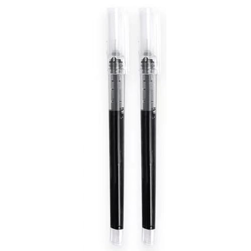 RONGSHEN gelstifte 2pcs Gel Stifte gerade flüssiger Kugelschreiber 0,5 mm feiner Punkt Stift Schnell trocknendem Tintenstift Schreibstift Kugelschreiber von RONGSHEN