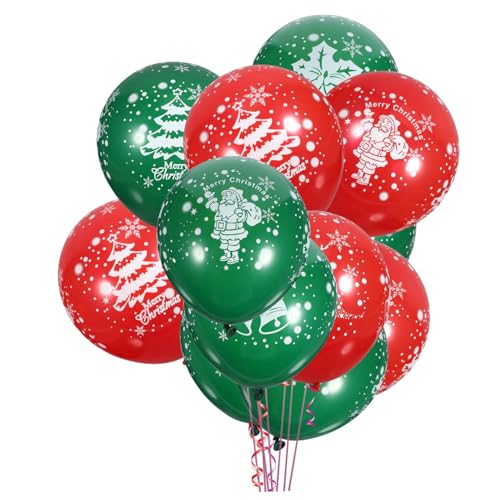 RORPOIR 12in Weihnachtsdekorationen Latex Perle Ballons Frohe Weihnachten Party Supplies 200PCS gemischte Farben von RORPOIR