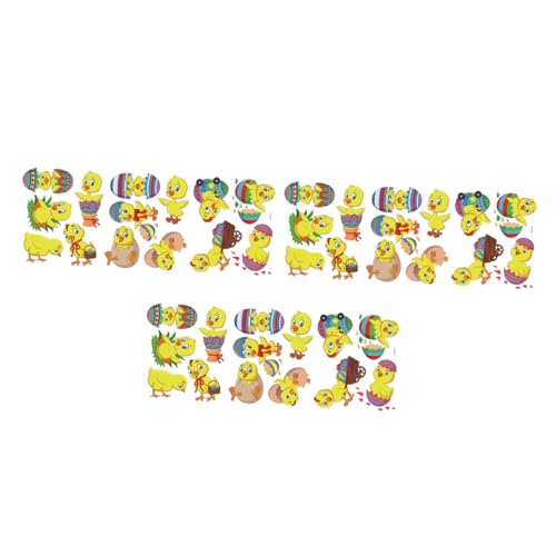 RORPOIR 1 Set Huhn Wandaufkleber Osteraufkleber Ostern Küken Wandaufkleber Küken Aufkleber Fensteraufkleber Kinderzimmer Wandaufkleber Pvc Glasaufkleber Neuartige von RORPOIR