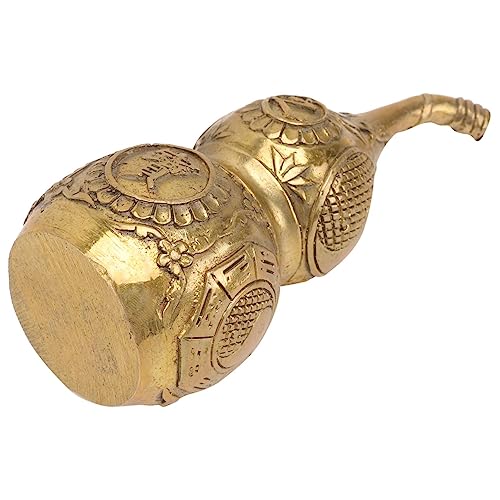 RORPOIR 1Stk Kupfer-Kürbis-Ornamente Miniatur Tuba Kürbisflasche feng Wohnkultur Golddekor Kupfer Gourd Kupfer Ornament kürbisförmige Verzierung Desktop-Kürbis- Kürbis Messing von RORPOIR