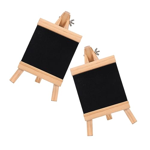 RORPOIR 2St Tafel zeichenpad kinder write board Kinderzeichnung Board memo board Whiteboard-Staffelei Message-Board-Ornament Desktop-Nachrichtenbrett Nachrichtenversorgung Holz Black von RORPOIR