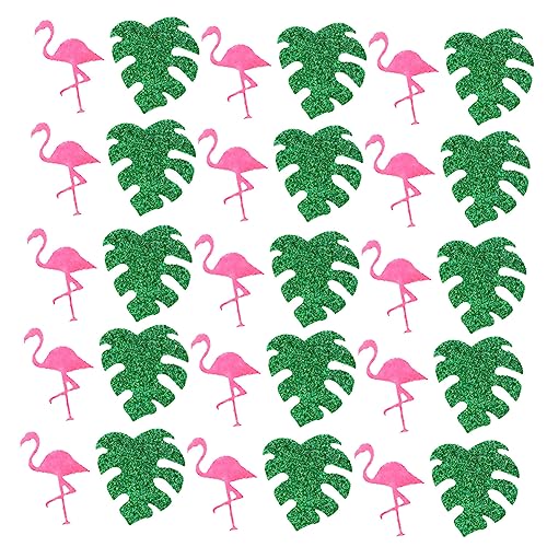 RORPOIR 3 Stück 1 Flamingo-Konfetti Konfetti-Requisite hawaiianisches Partykonfetti Hochzeitsdekoration Tischdekoration hawaii tischdeko Festivalbedarf Party-Tischkonfetti Nicht gewebt von RORPOIR