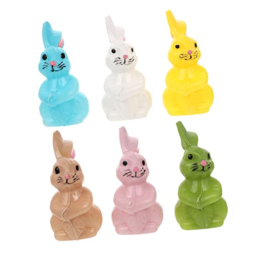 RORPOIR 6er Set Ostern Dekoration Realistische Tierfiguren Bunte Tierornamente Für Fröhliche Osterfeiern Ideal Für Tischdeko Und Bastelprojekte von RORPOIR