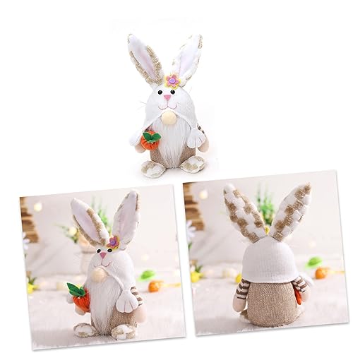 RORPOIR Puppe zwerghamster gnom fensterblatt Einzigartige Dekoration Easter Bunny shelbs Ostern gesichtsloser Zwerg Osterparty-Zwerg Osterzwerg schmücken Osterparty-Ornament Plüschstoffe von RORPOIR