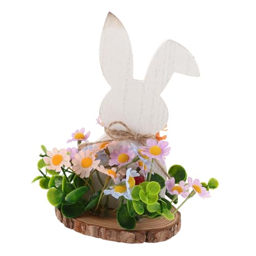 RORPOIR Rustikale Osterhasen Tischdekoration Frühlings Hase Figuren Für Ostern Charmante Osterdeko üße Hasen Ornamente Für Das Zuhause von RORPOIR