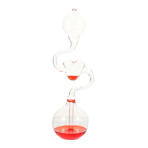 RORPOIR Temperatur der Liebe Figur dekoratives Basteldekor einzigartig wohnaccessoires House Decoration hochzeitsdeko hochzeitsgeschenk haushaltshandwerk Desktop-Zubehör Glas rot von RORPOIR