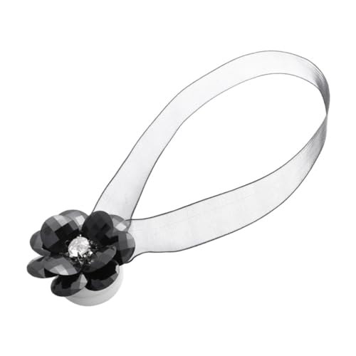 RORPOIR Vorhanghalter Vorhangblumenhalter Magnetische Vorhangbänder vorhänge vorhangstange Vorhangbinder magnetische Gardinenhalter magnetische Raffhalter Black von RORPOIR