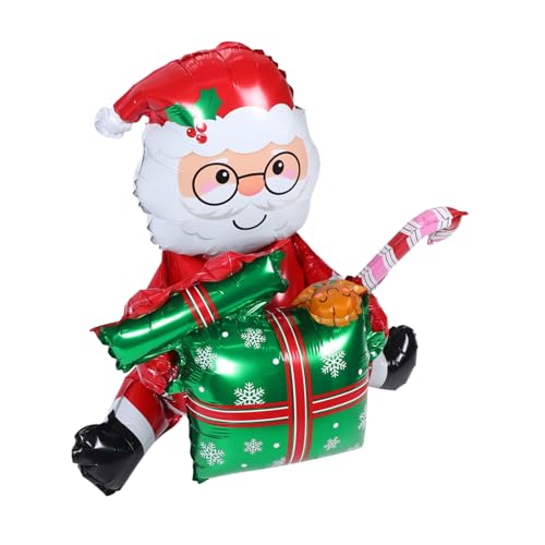 RORPOIR Santa Claus Aluminium Folie Ballon Weihnachten Decoron Aufblasbare Festliche Für Home Office von RORPOIR