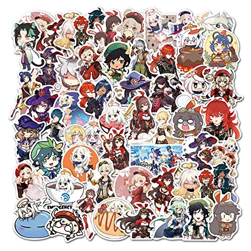 GEN-shinSticker Genshin Impact Aufkleber Pack Genshin Impact Merch Aufkleber für Kinder, Mädchen, Teenager, 100 Stück GEN-shinSticker Genshin Impact Aufkleber Pack Genshin Impact Merch Aufkleber für Kinder, Mädchen, Teenager, 100 Stück von ROSETOR