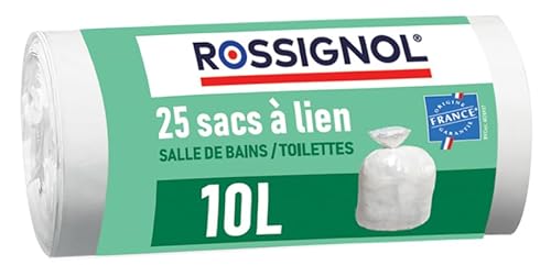 ROSSIGNOL BAGY Müllbeutel, 85% Polyethylen, Davon mindestens 50% nachwachsende Pflanzenstoffe / 15% Additiv und Mischung, weiß, one Size von ROSSIGNOL