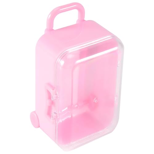 ROTEMADEGG Rosa Mini Roller Reisekoffer Candy Box Persönlichkeit Hochzeit Candy Box Gepäck Trolley Koffer Süßigkeiten Spielzeug Kleine Aufbewahrungsbox von ROTEMADEGG