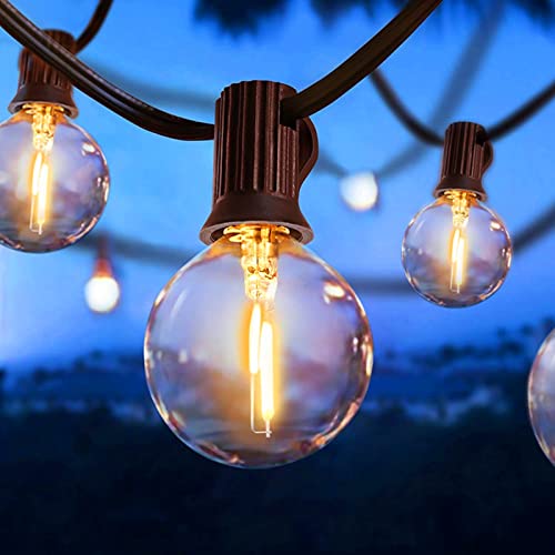 ROVLAK LED Lichterkette Außen Innen G40 Glühbirnen Lichterkette Aussen 7M 16+2 Globe LED Birnen IP44 Wasserdicht Warmweiß Outdoor Lichterkette Garten Deko für Party, Balkon, Terrasse, Hof, Café von ROVLAK