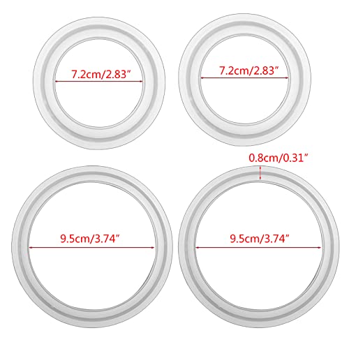 ROYJJ 4 x Damen-Handtaschengriff, Kristall-Epoxidharz-Form, Schlüsselanhänger, Armband von ROYJJ