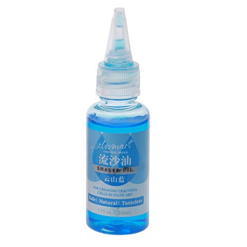 ROYJJ Acryl-Pouring-Farbe, vorgemischt, hochflüssig, Acrylfarbe, Gießzubehör mit Silikonöl (30 ml) zum Ausgießen von ROYJJ