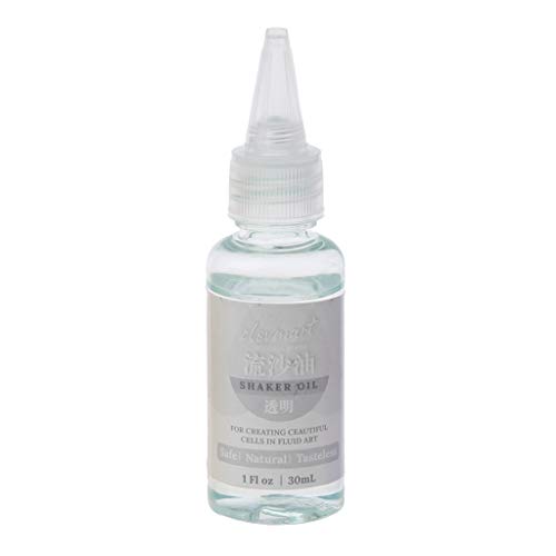 ROYJJ Acryl-Pouring-Farbe, vorgemischt, hochflüssig, Acrylfarbe, Gießzubehör mit Silikonöl (30 ml) zum Ausgießen von ROYJJ